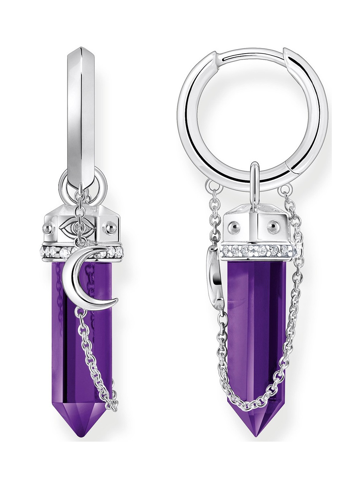 orecchini donna Thomas Sabo Creole with imitation amethyst CR722-643-13
