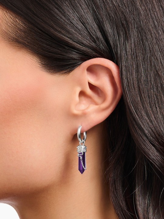 orecchini donna Thomas Sabo Creole with imitation amethyst CR722-643-13