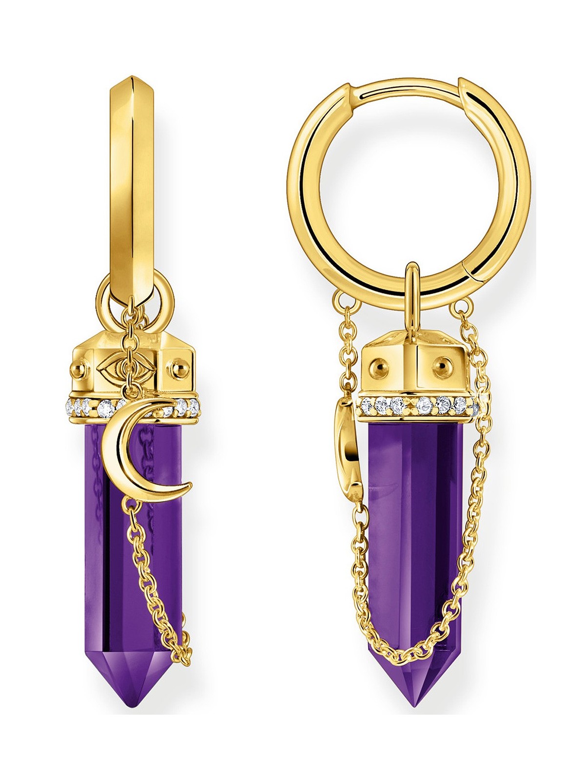 orecchini donna Thomas Sabo Creole with imitation amethyst CR722-414-13
