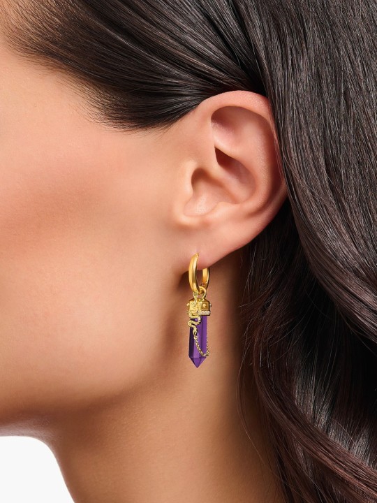 orecchini donna Thomas Sabo Creole with imitation amethyst CR722-414-13