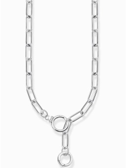 collana donna Thomas Sabo KE2192-051-14 Ladies link necklace with two ring clasps, adjustable