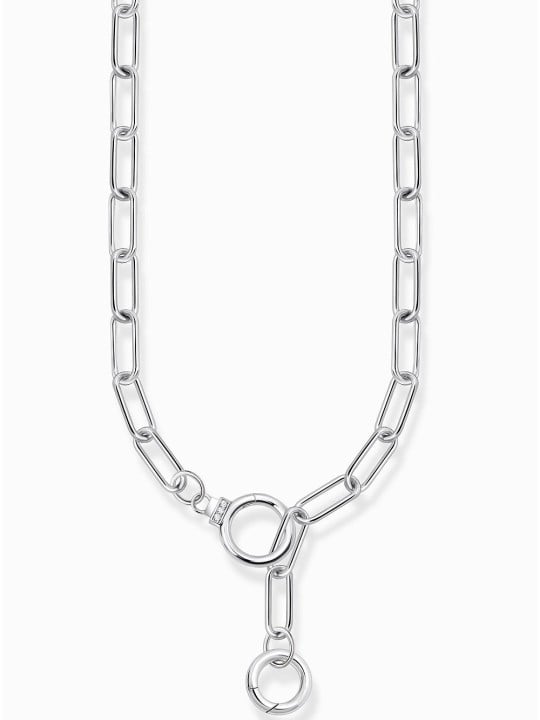 collana donna Thomas Sabo KE2192-051-14 Ladies link necklace with two ring clasps, adjustable