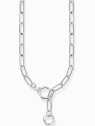 collana donna Thomas Sabo KE2192-051-14 Ladies link necklace with two ring clasps, adjustable