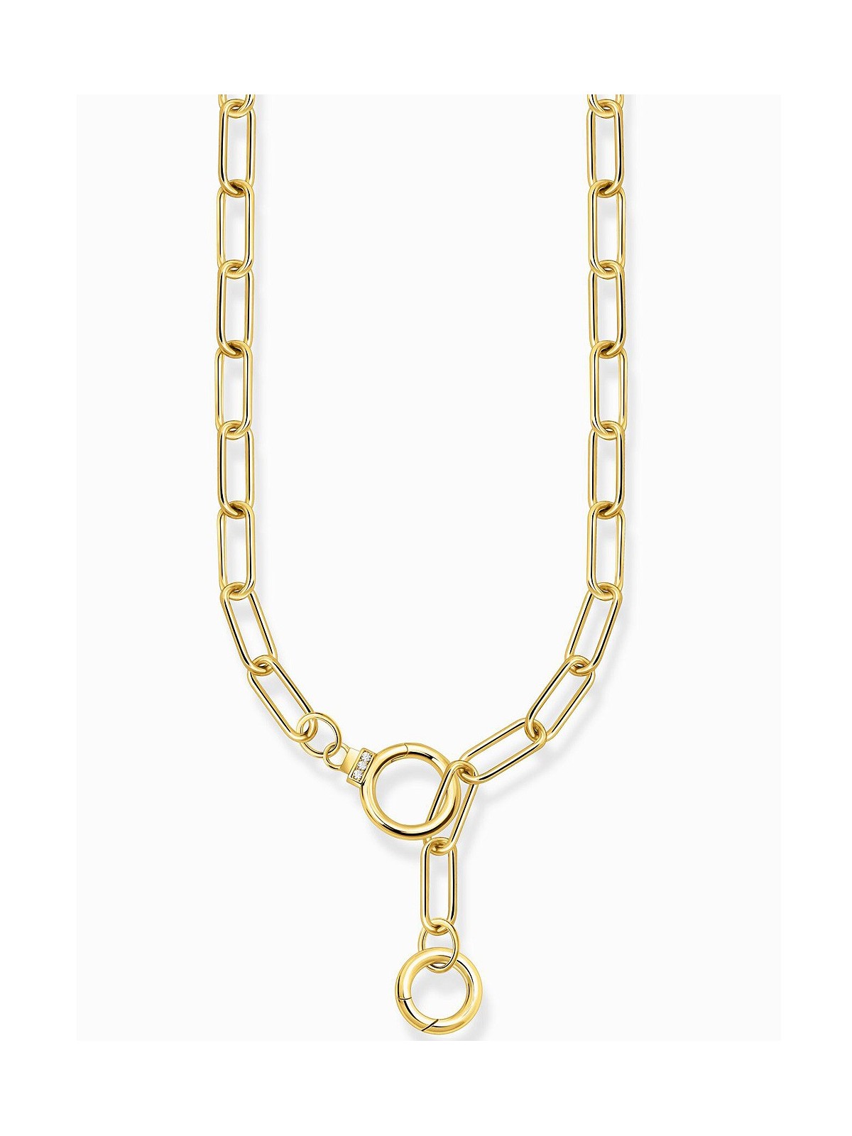 collana donna Thomas Sabo KE2192-414-14 Ladies link necklace with two ring clasps, adjustable