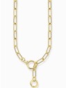 collana donna Thomas Sabo KE2192-414-14 Ladies link necklace with two ring clasps, adjustable