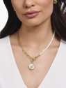 collana donna Thomas Sabo KE2193-445-14 Ladies necklace freshwater pearls & link chain, adjustable