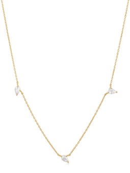 collana donna ANIA HAIE NAU007-02YG Afterglow Ladies necklace with white sapphire Gold 14K, adjustable