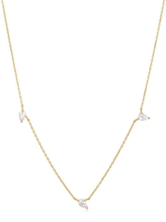 collana donna ANIA HAIE NAU007-02YG Afterglow Ladies necklace with white sapphire Gold 14K, adjustable