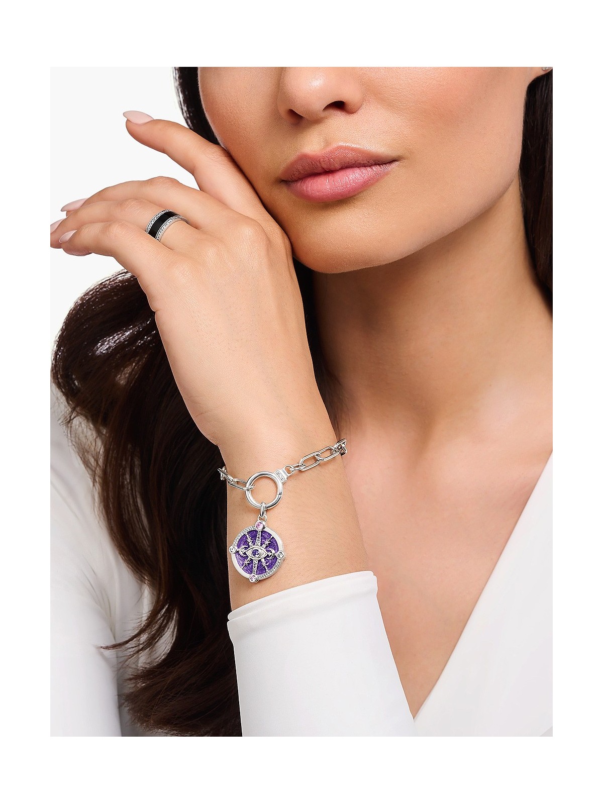 bracciale donna Thomas Sabo A2133-051-14 Link bracelet with ring clasp