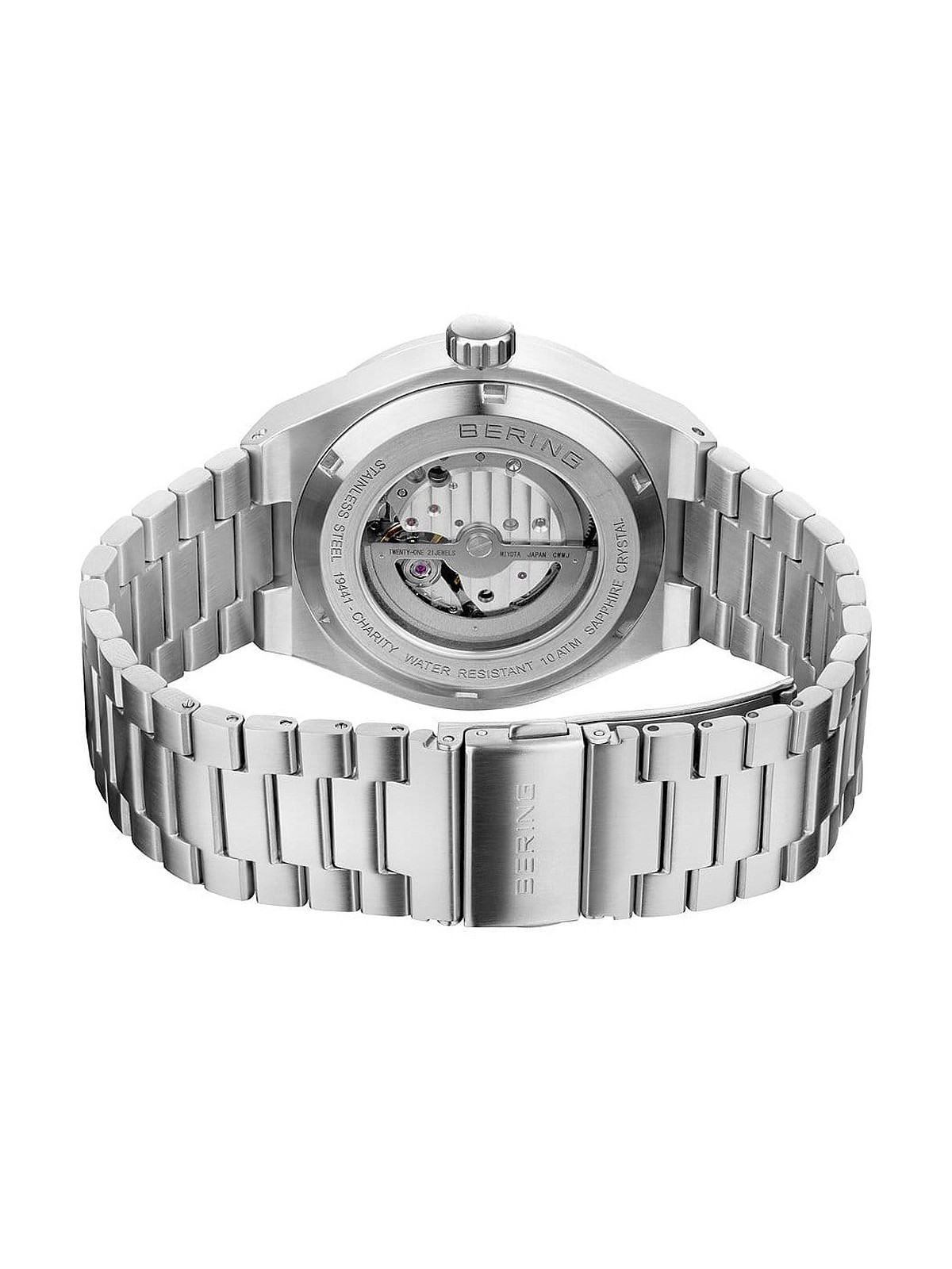 orologio uomo Bering 19441-CHARITY men's watch Charity Automatic 41mm 10ATM