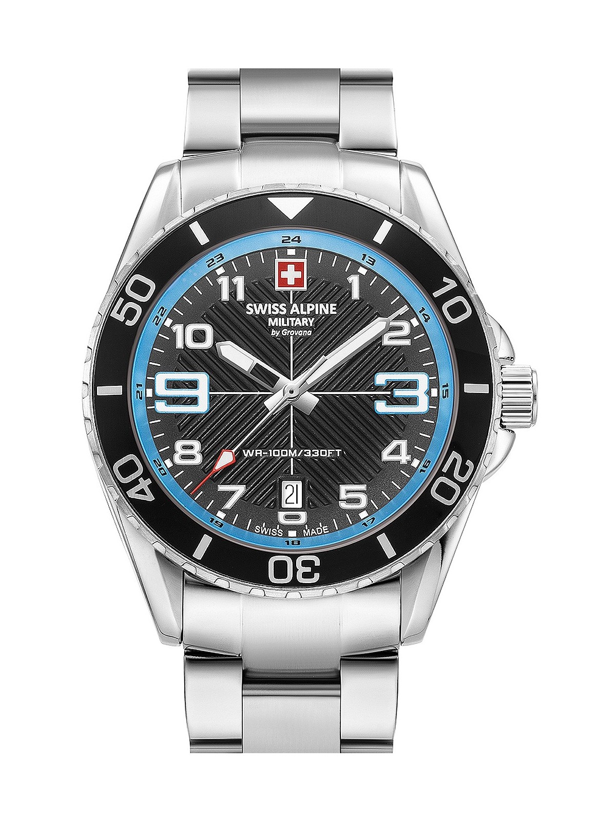 orologio uomo Swiss Alpine Military 7029.1131 Raptor Mens Watch 42mm 10ATM