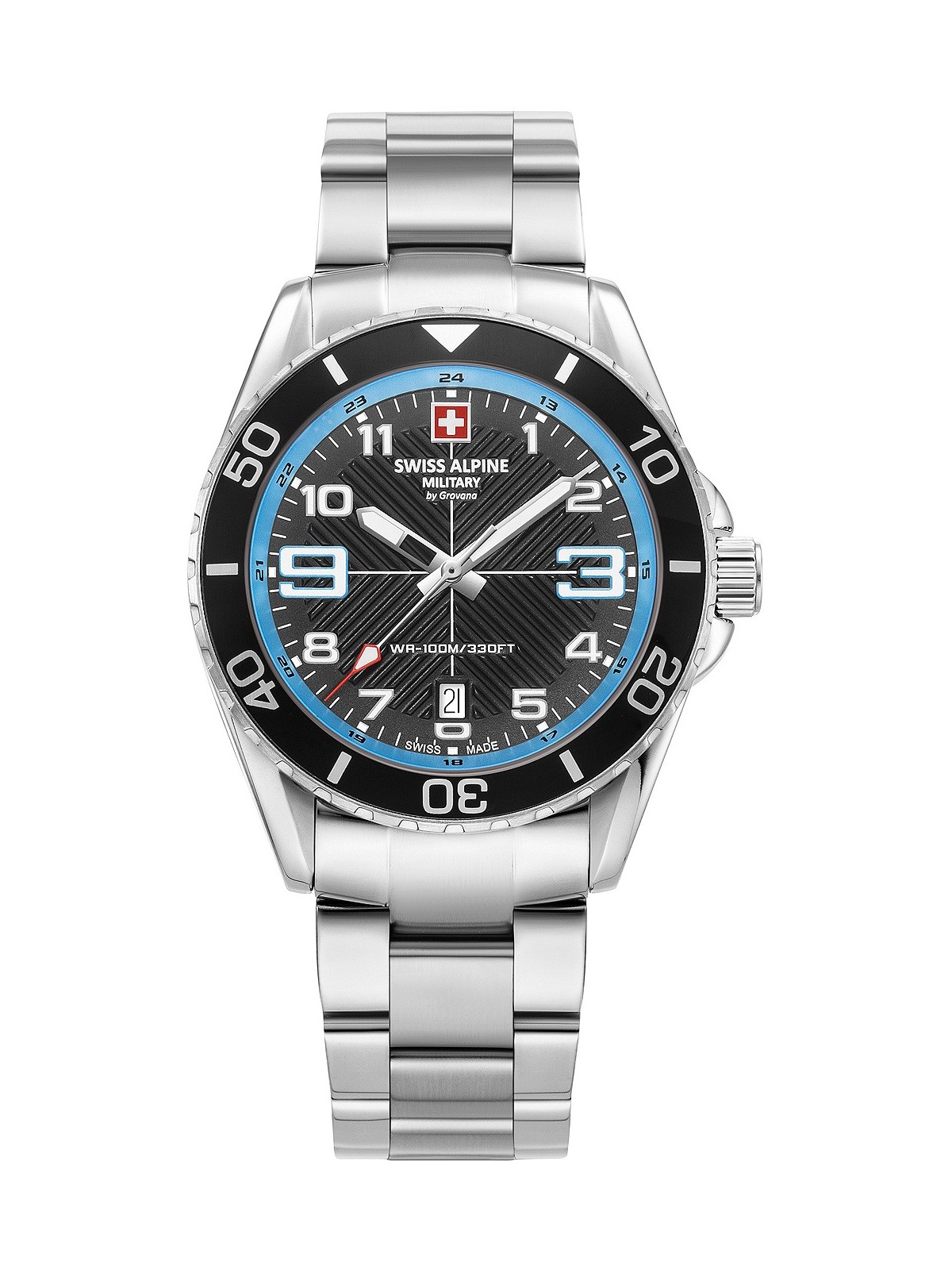 orologio uomo Swiss Alpine Military 7029.1131 Raptor Mens Watch 42mm 10ATM