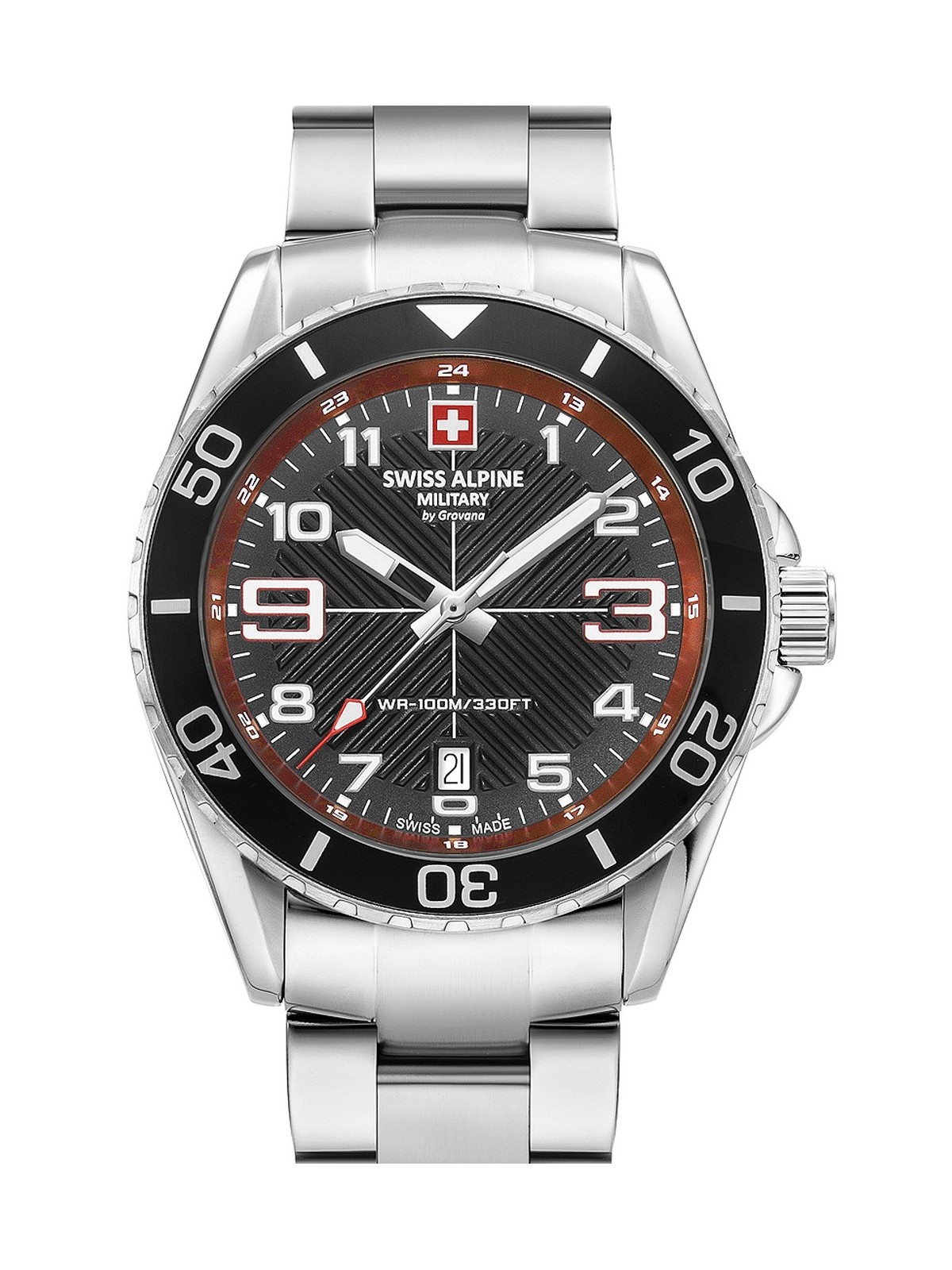 orologio uomo Swiss Alpine Military 7029.1136 Raptor Mens Watch 42mm 10ATM
