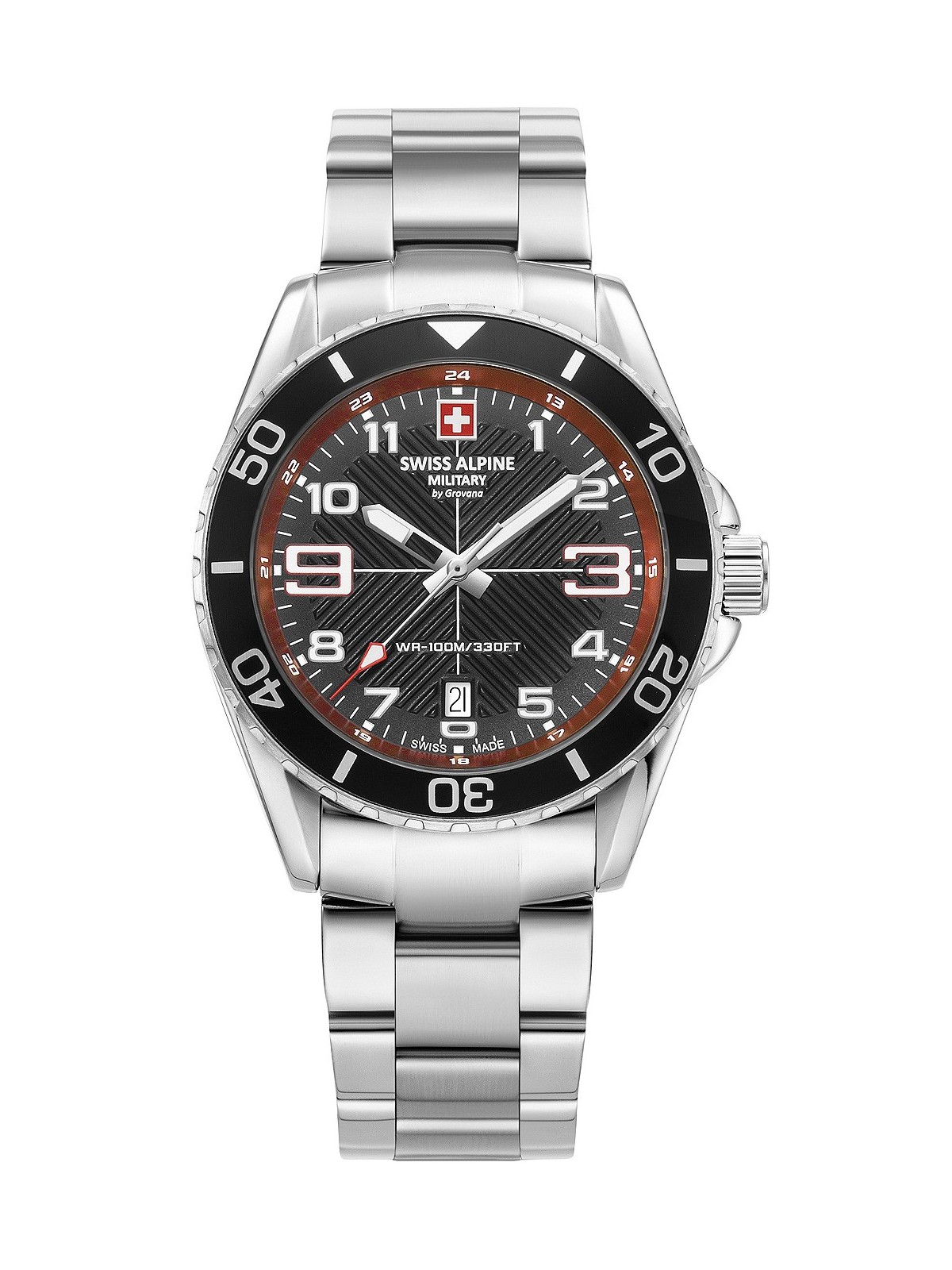orologio uomo Swiss Alpine Military 7029.1136 Raptor Mens Watch 42mm 10ATM