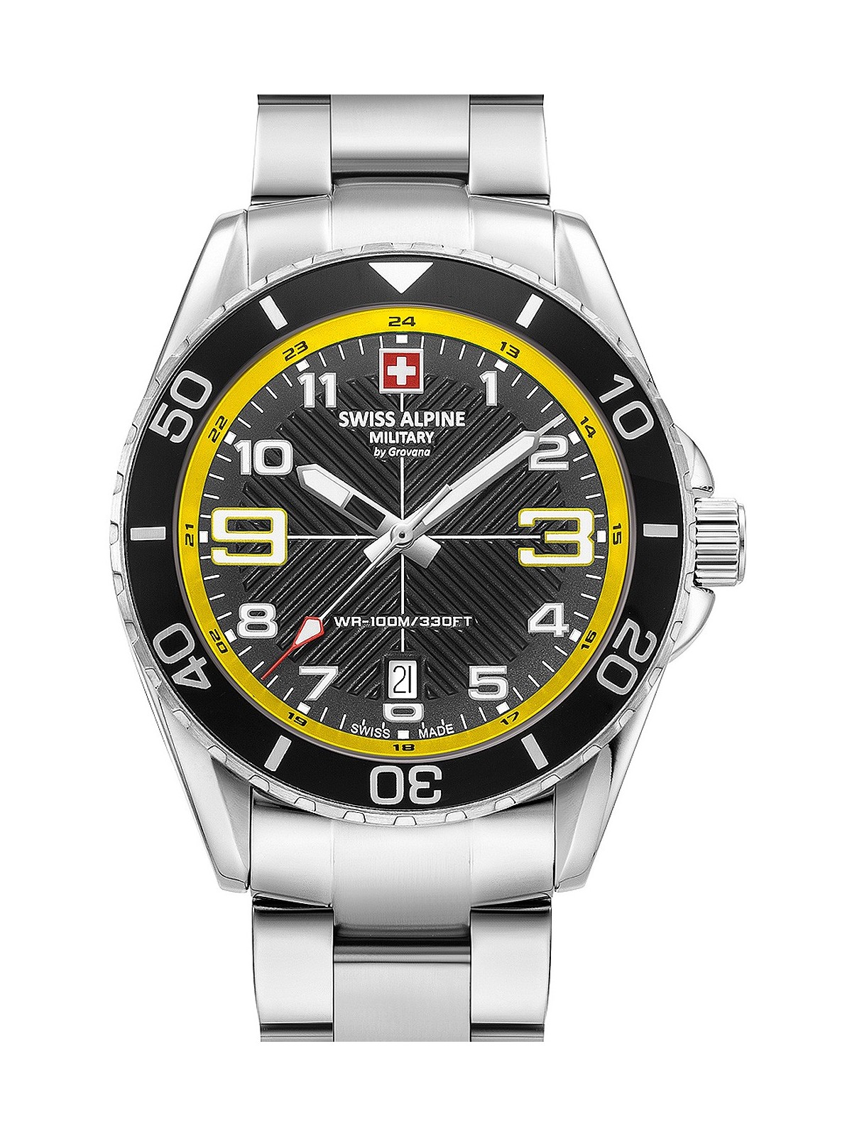 orologio uomo Swiss Alpine Military 7029.1138 Raptor Mens Watch 42mm 10ATM