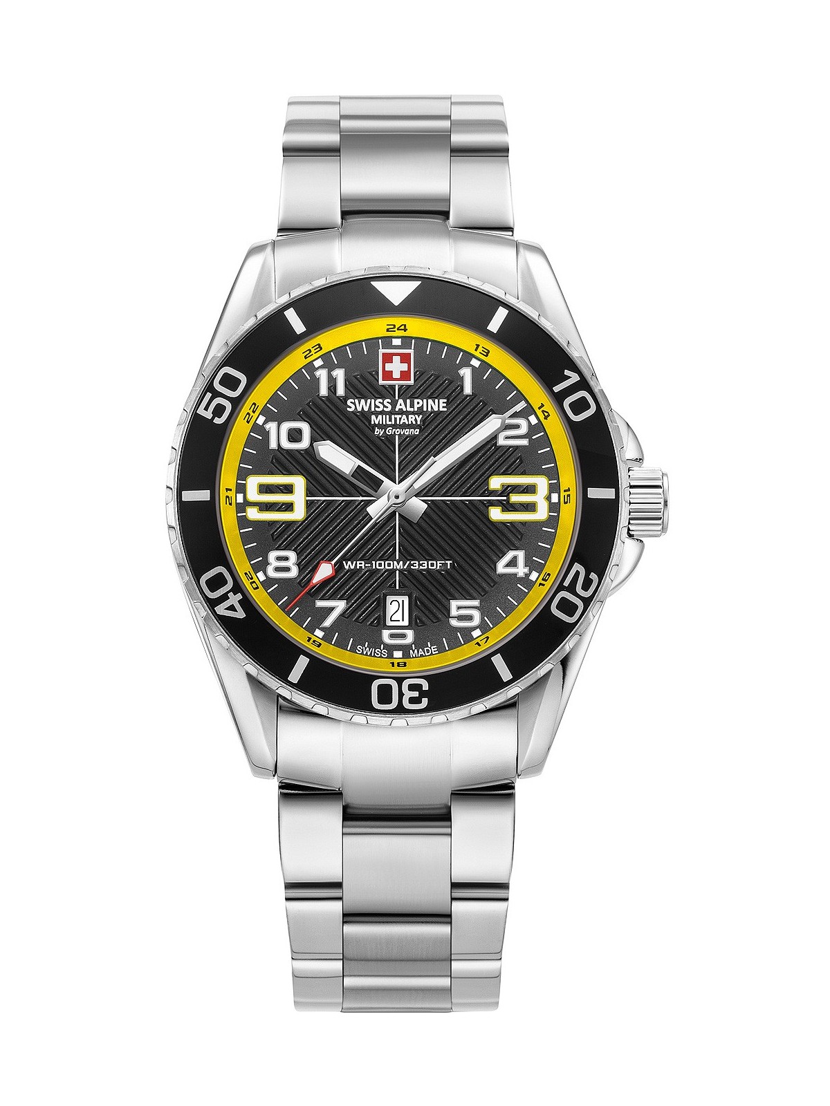 orologio uomo Swiss Alpine Military 7029.1138 Raptor Mens Watch 42mm 10ATM
