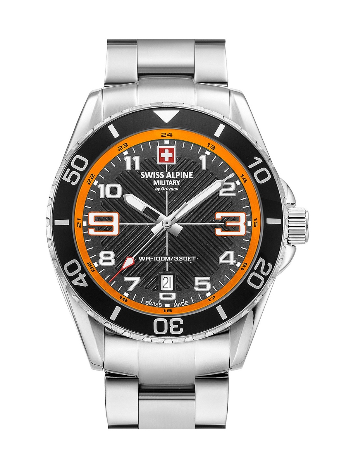 orologio uomo Swiss Alpine Military 7029.1139 Raptor Mens Watch 42mm 10ATM