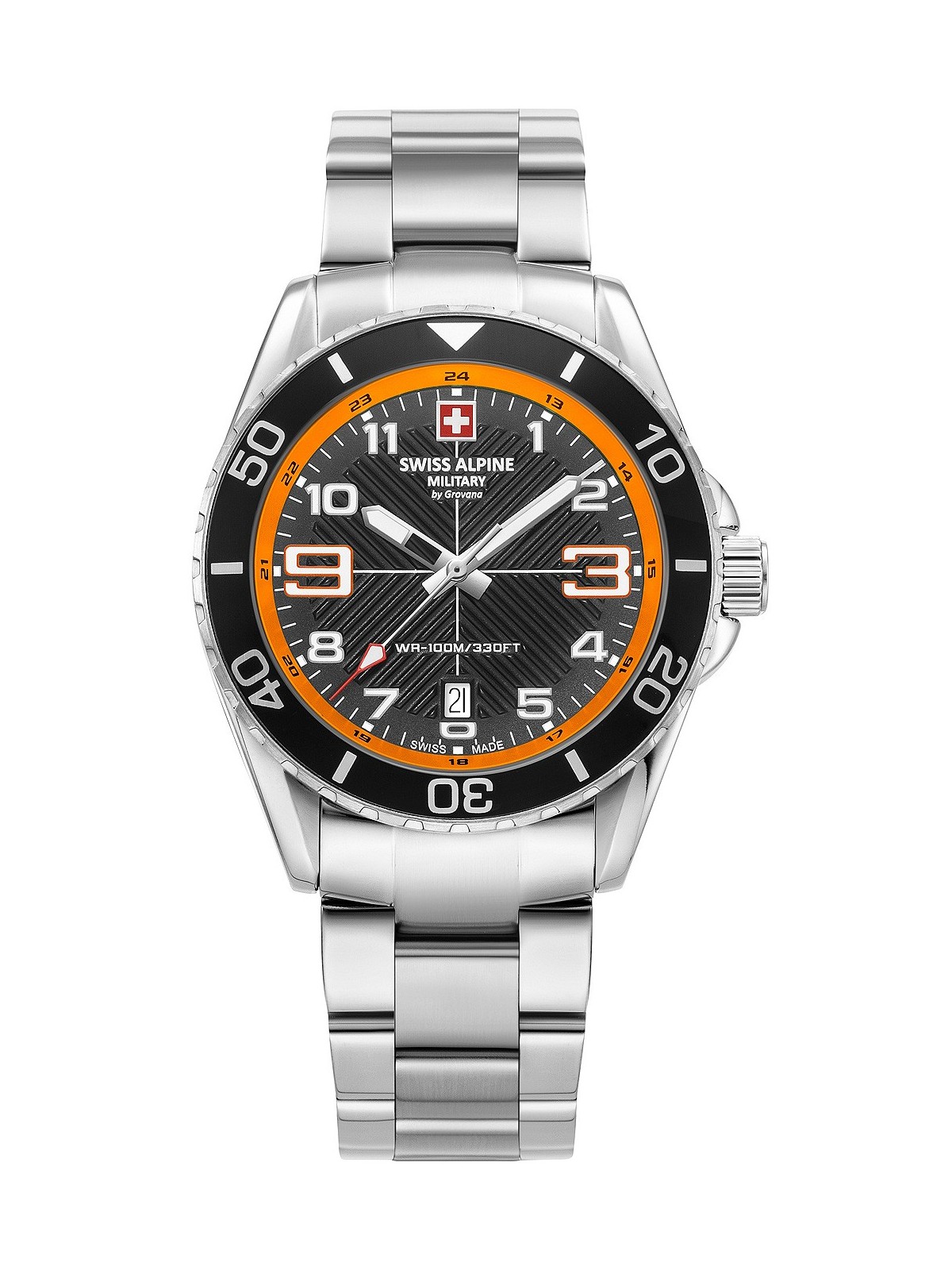 orologio uomo Swiss Alpine Military 7029.1139 Raptor Mens Watch 42mm 10ATM
