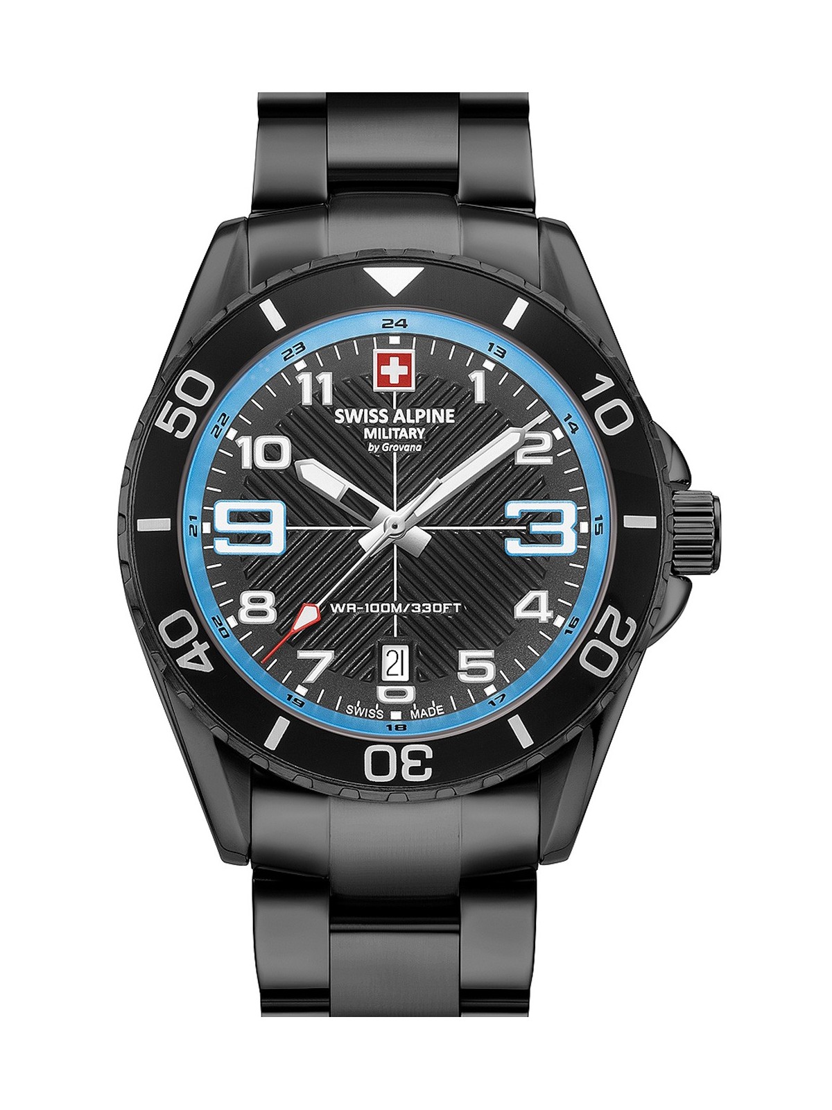 orologio uomo Swiss Alpine Military 7029.1171 Raptor Mens Watch 42mm 10ATM