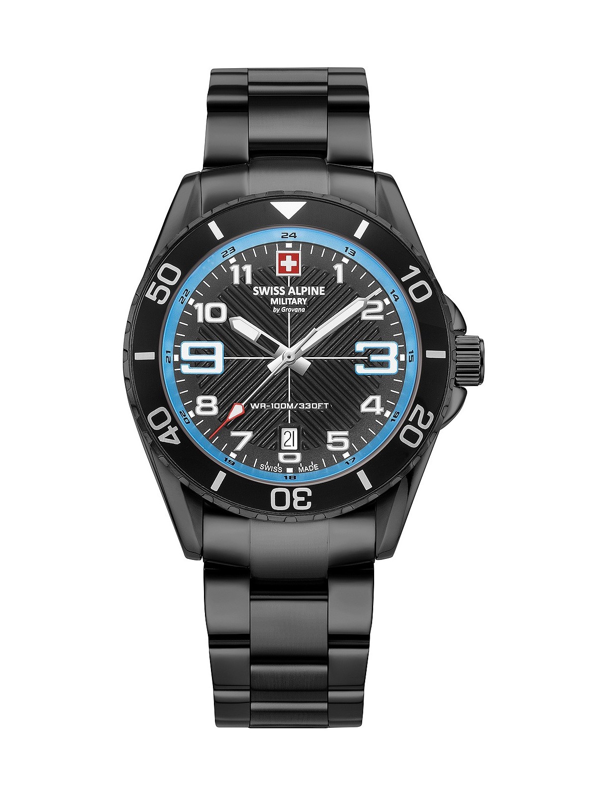 orologio uomo Swiss Alpine Military 7029.1171 Raptor Mens Watch 42mm 10ATM