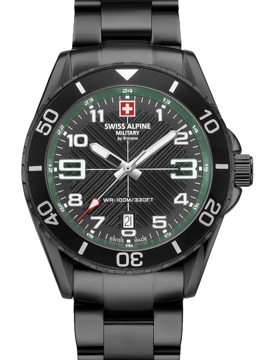 orologio uomo Swiss Alpine Military 7029.1174 Raptor Mens Watch 42mm 10ATM