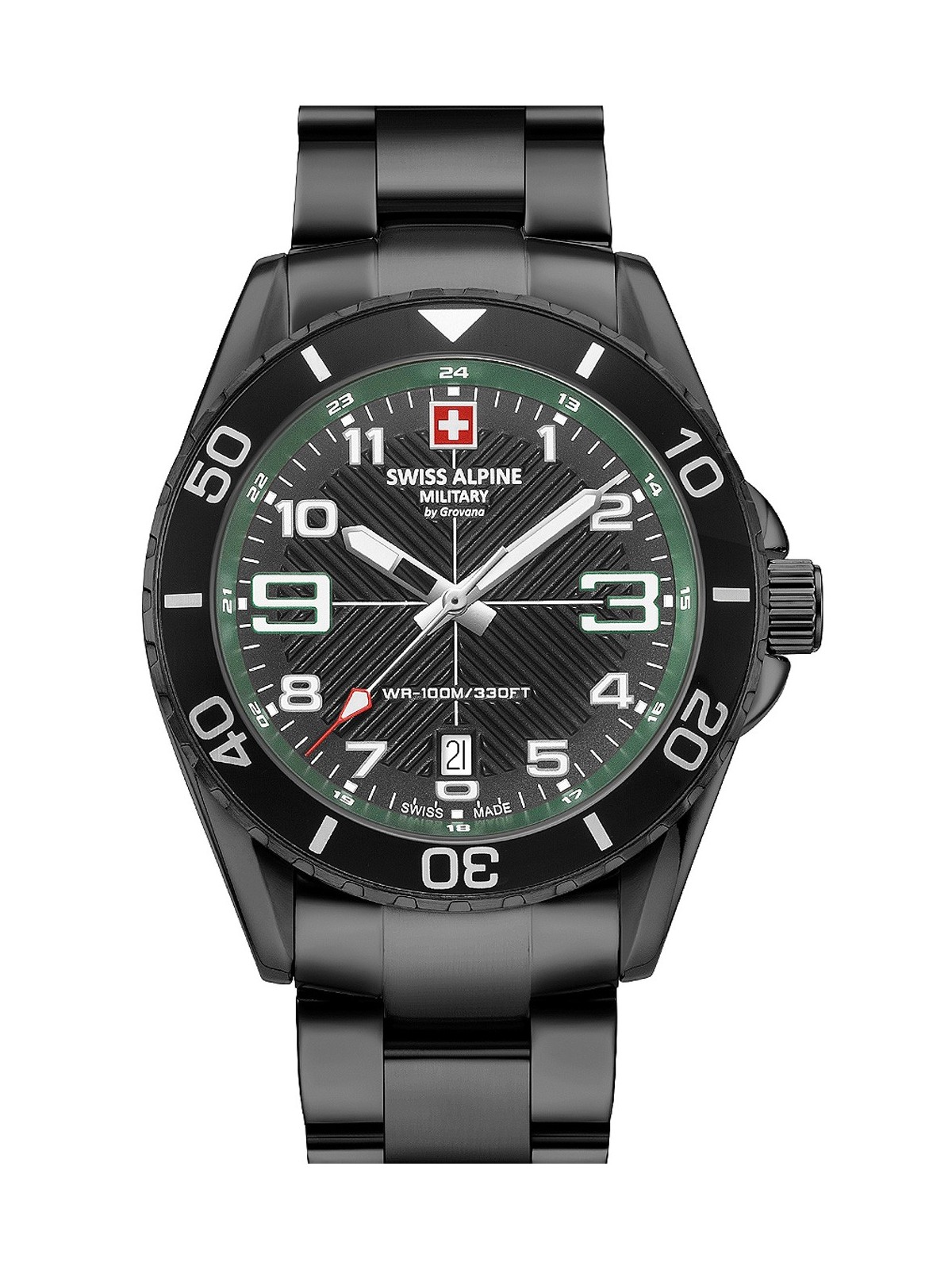 orologio uomo Swiss Alpine Military 7029.1174 Raptor Mens Watch 42mm 10ATM