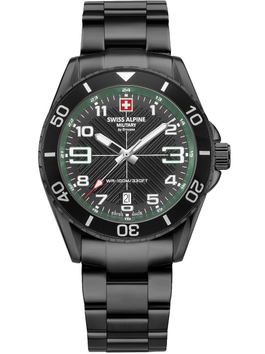 orologio uomo Swiss Alpine Military 7029.1174 Raptor Mens Watch 42mm 10ATM
