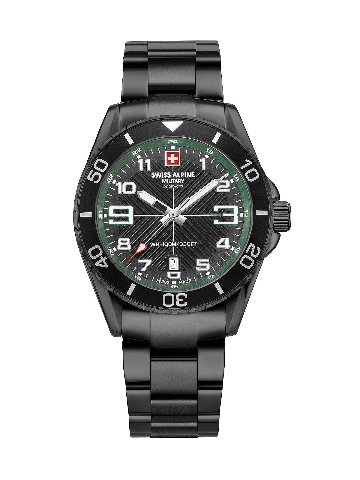 orologio uomo Swiss Alpine Military 7029.1174 Raptor Mens Watch 42mm 10ATM
