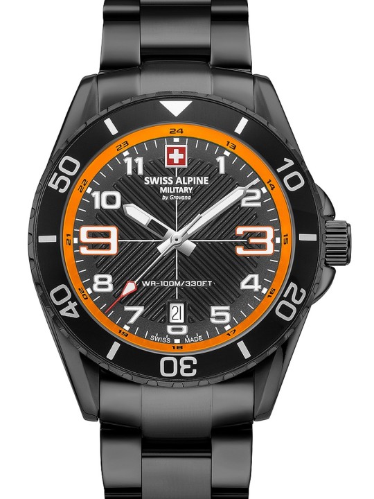 orologio uomo Swiss Alpine Military 7029.1179 Raptor Mens Watch 42mm 10ATM