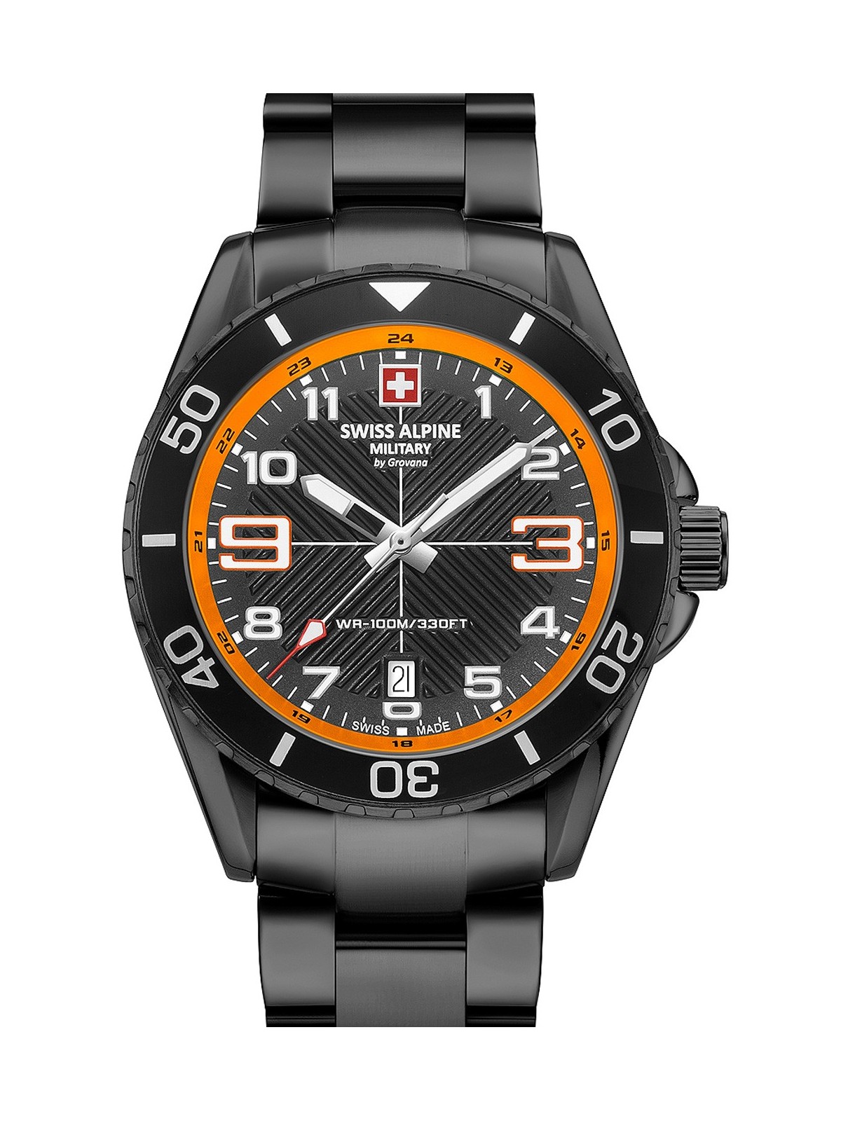 orologio uomo Swiss Alpine Military 7029.1179 Raptor Mens Watch 42mm 10ATM