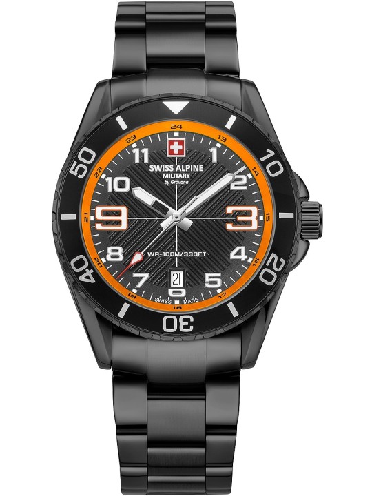 orologio uomo Swiss Alpine Military 7029.1179 Raptor Mens Watch 42mm 10ATM