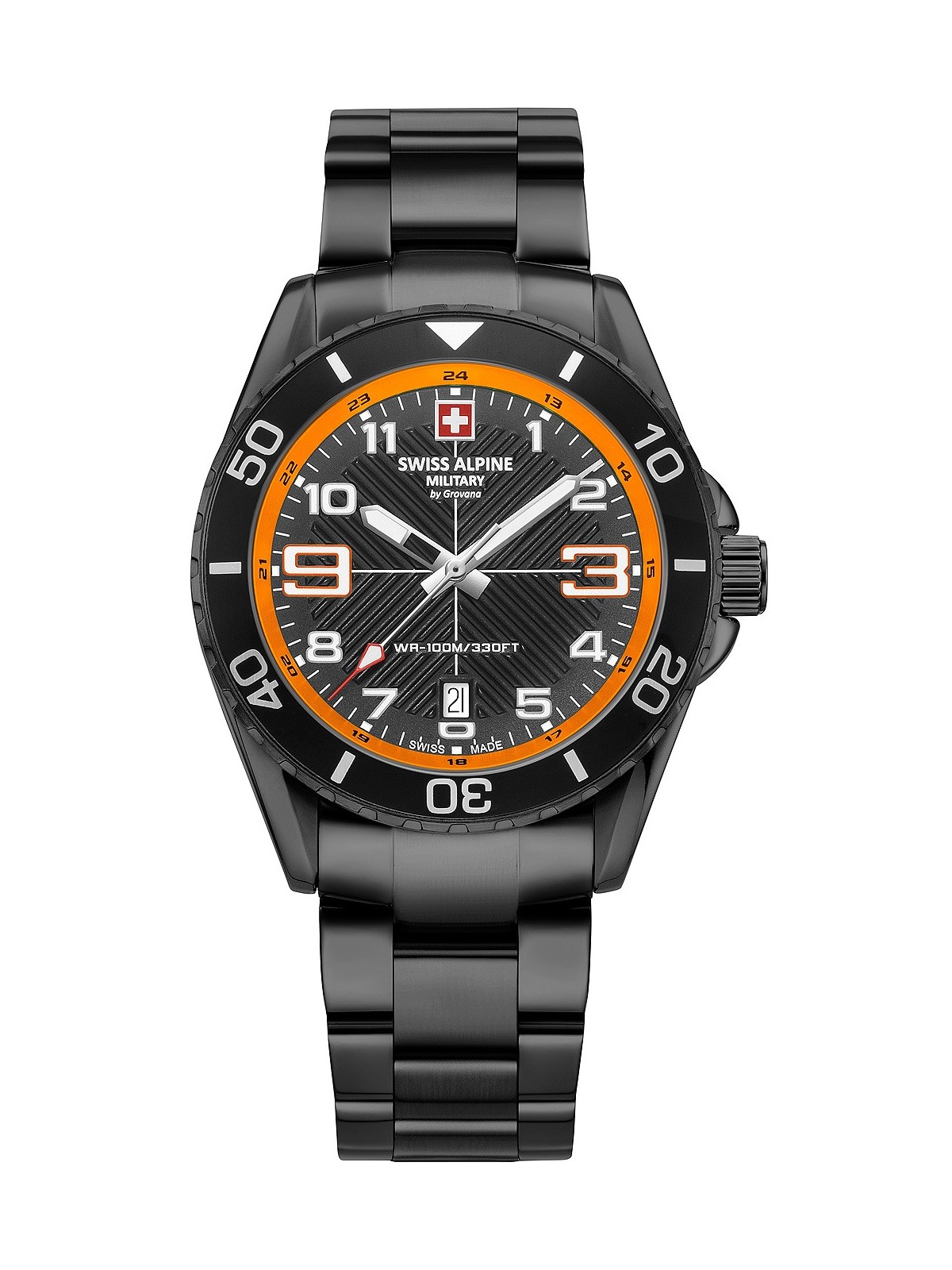 orologio uomo Swiss Alpine Military 7029.1179 Raptor Mens Watch 42mm 10ATM