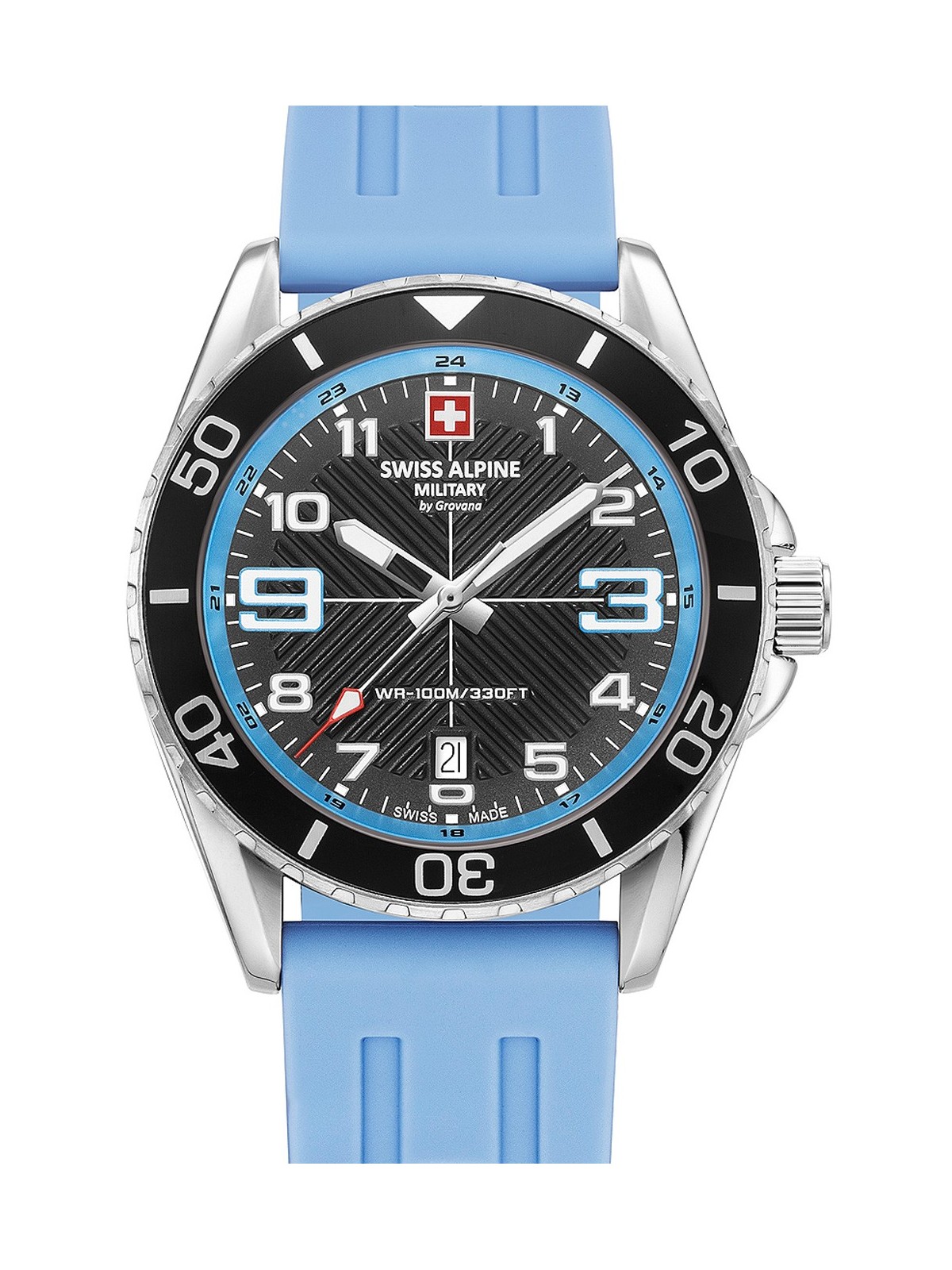 orologio uomo Swiss Alpine Military 7029.1831 Raptor Mens Watch 42mm 10ATM