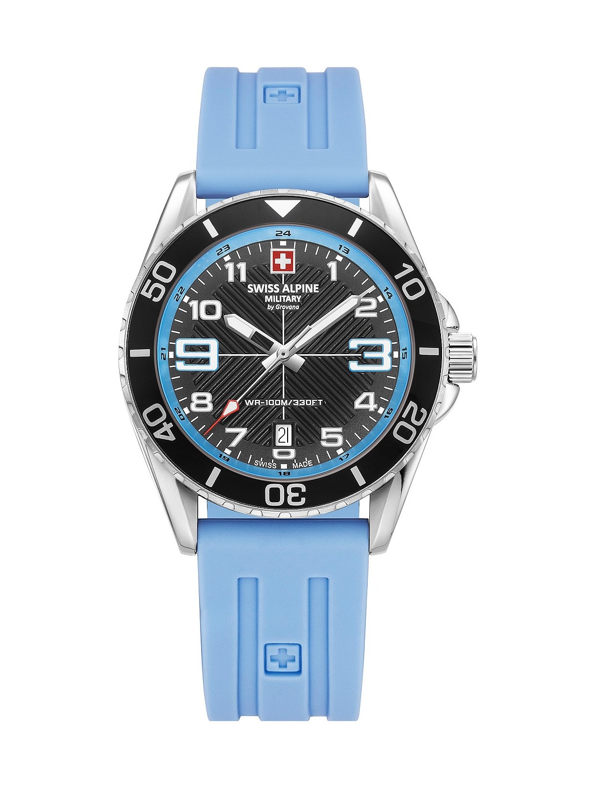 orologio uomo Swiss Alpine Military 7029.1831 Raptor Mens Watch 42mm 10ATM