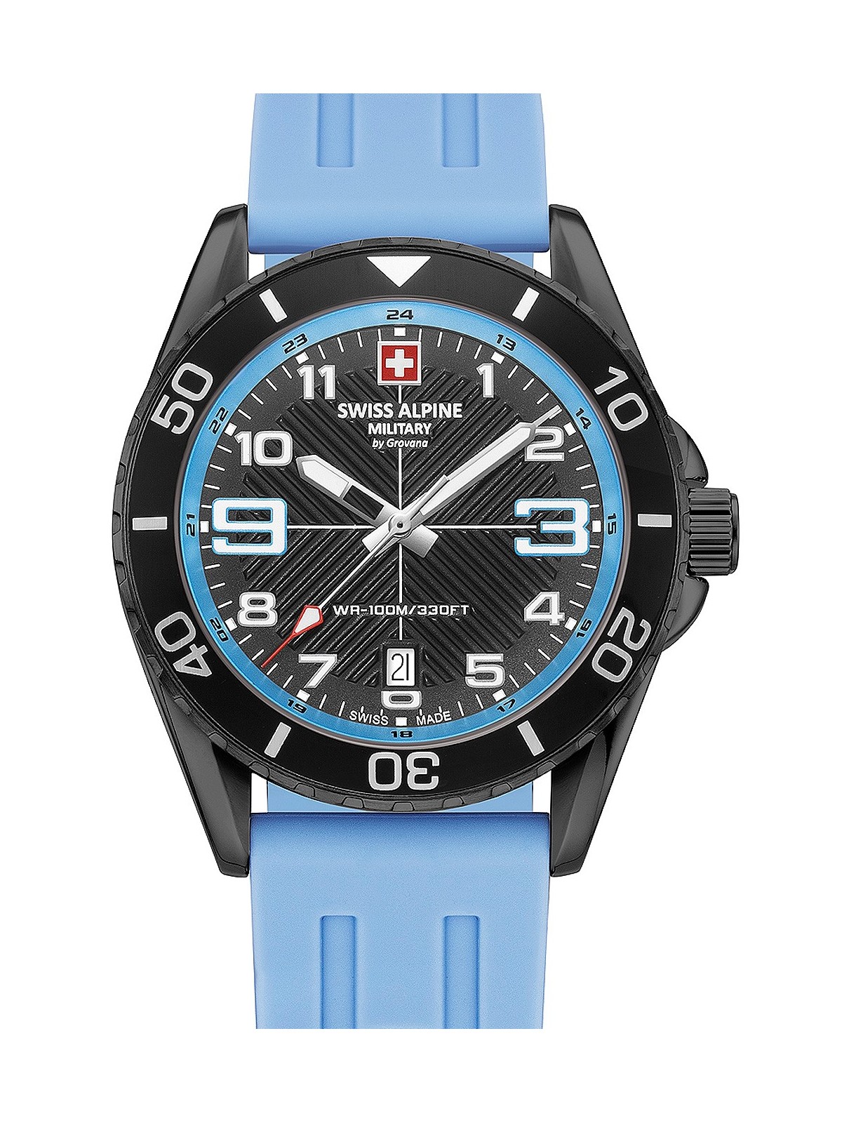 orologio uomo Swiss Alpine Military 7029.1871 Raptor Mens Watch 42mm 10ATM