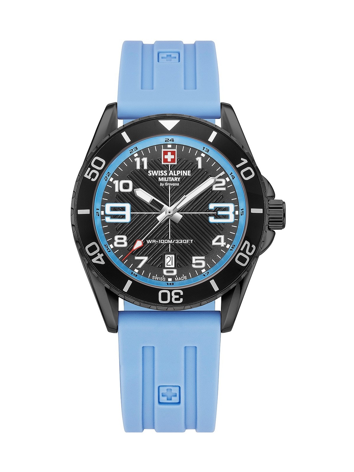 orologio uomo Swiss Alpine Military 7029.1871 Raptor Mens Watch 42mm 10ATM