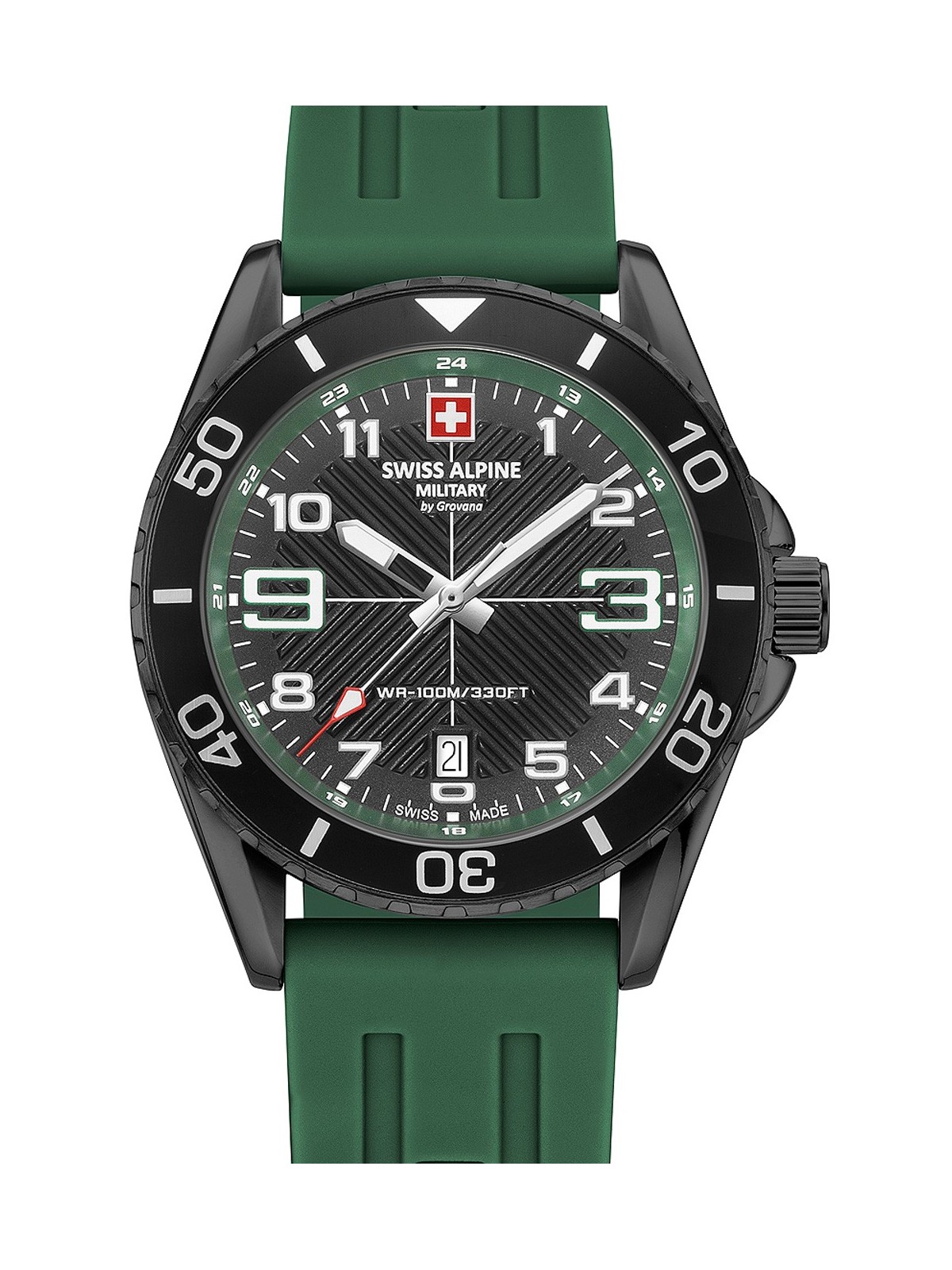 orologio uomo Swiss Alpine Military 7029.1874 Raptor Mens Watch 42mm 10ATM