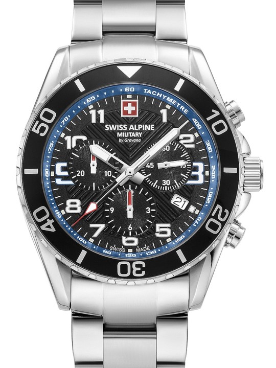 orologio uomo Swiss Alpine Military 7029.9135 Raptor Chronograph Mens Watch 42mm