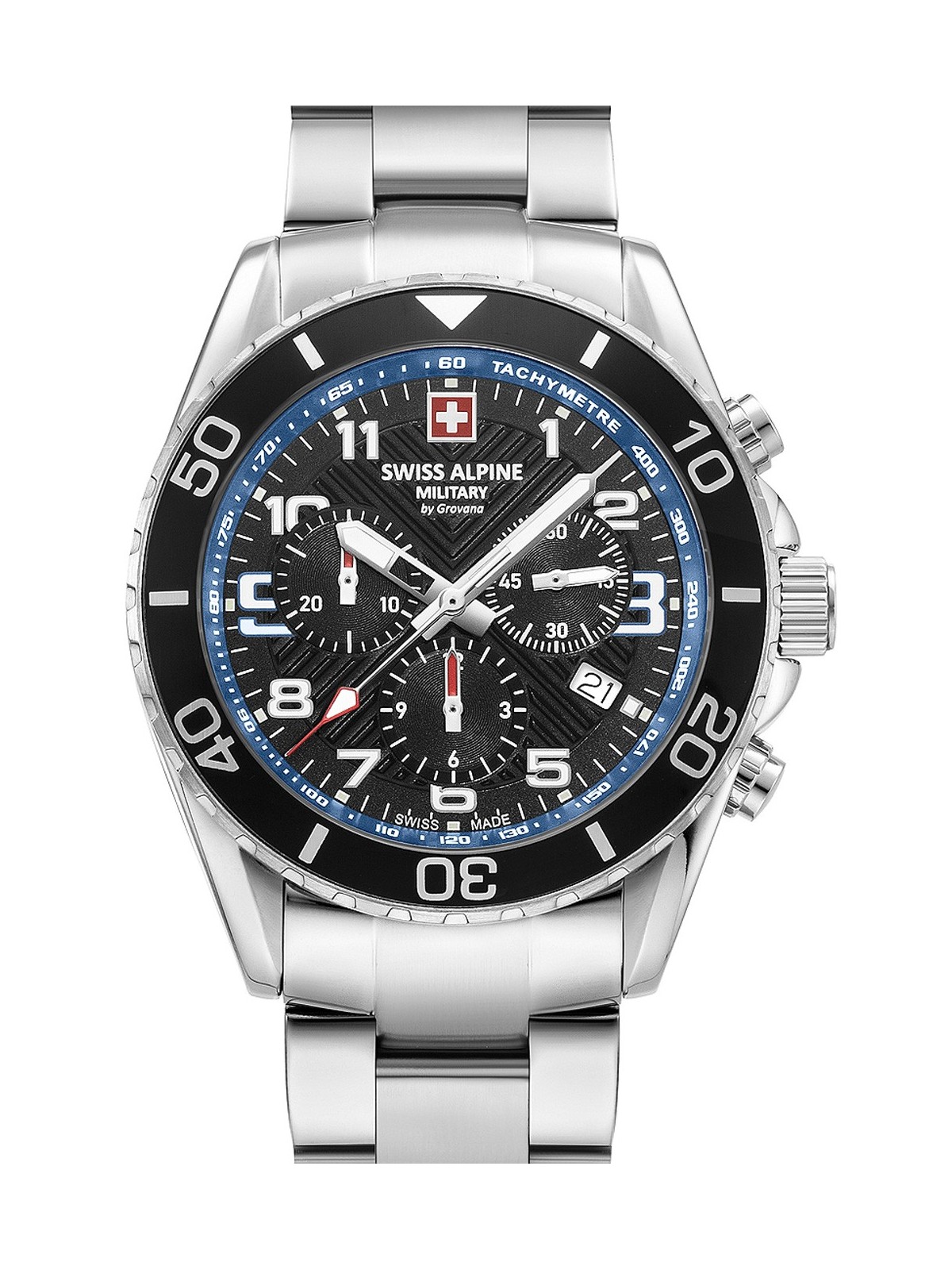 orologio uomo Swiss Alpine Military 7029.9135 Raptor Chronograph Mens Watch 42mm