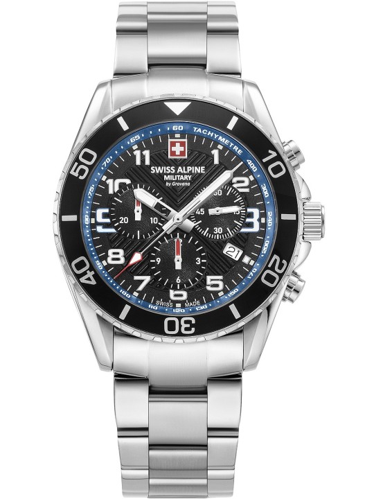 orologio uomo Swiss Alpine Military 7029.9135 Raptor Chronograph Mens Watch 42mm