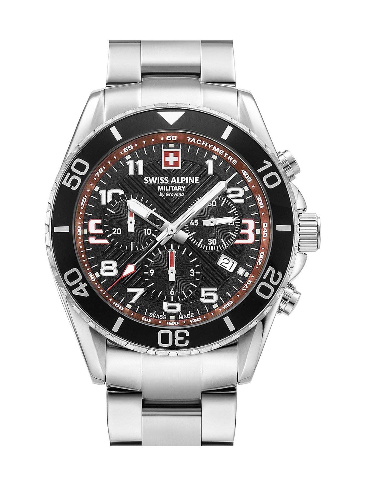 orologio uomo Swiss Alpine Military 7029.9136 Raptor Chronograph Mens Watch 42mm