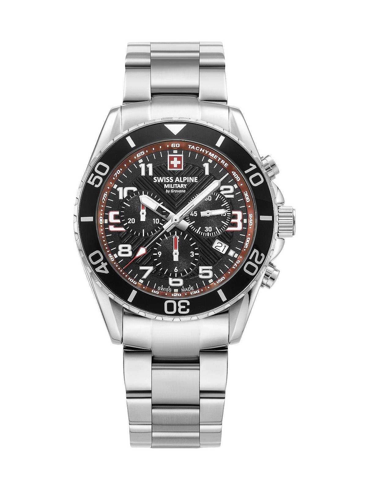 orologio uomo Swiss Alpine Military 7029.9136 Raptor Chronograph Mens Watch 42mm
