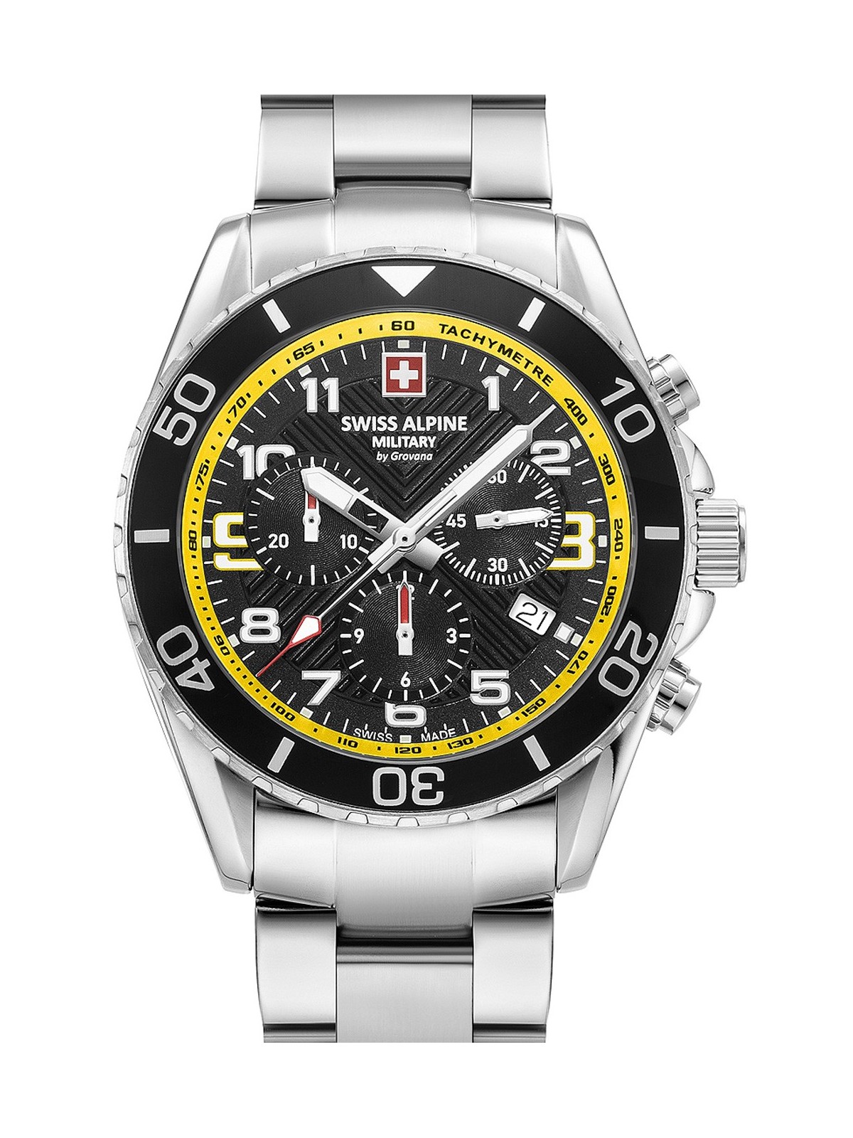 orologio uomo Swiss Alpine Military 7029.9138 Raptor Chronograph Mens Watch 42mm