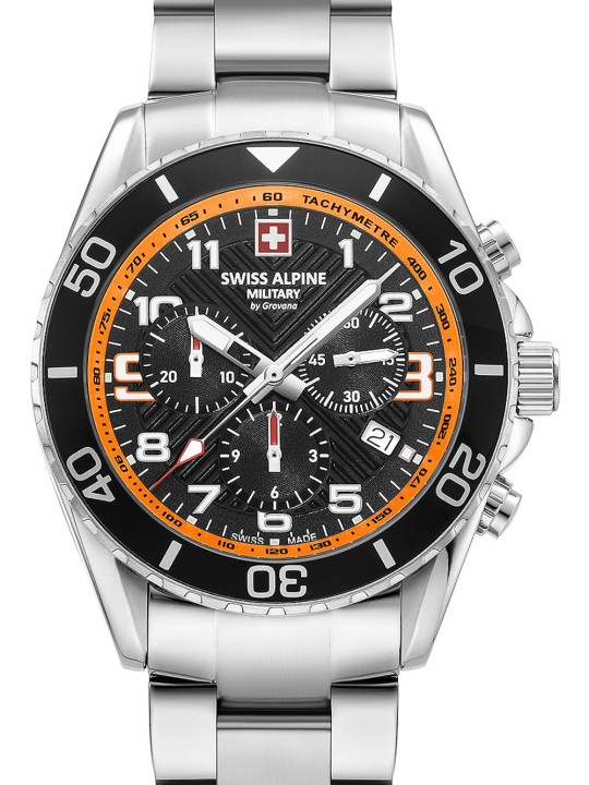 orologio uomo Swiss Alpine Military 7029.9139 Raptor Chronograph Mens Watch 42mm