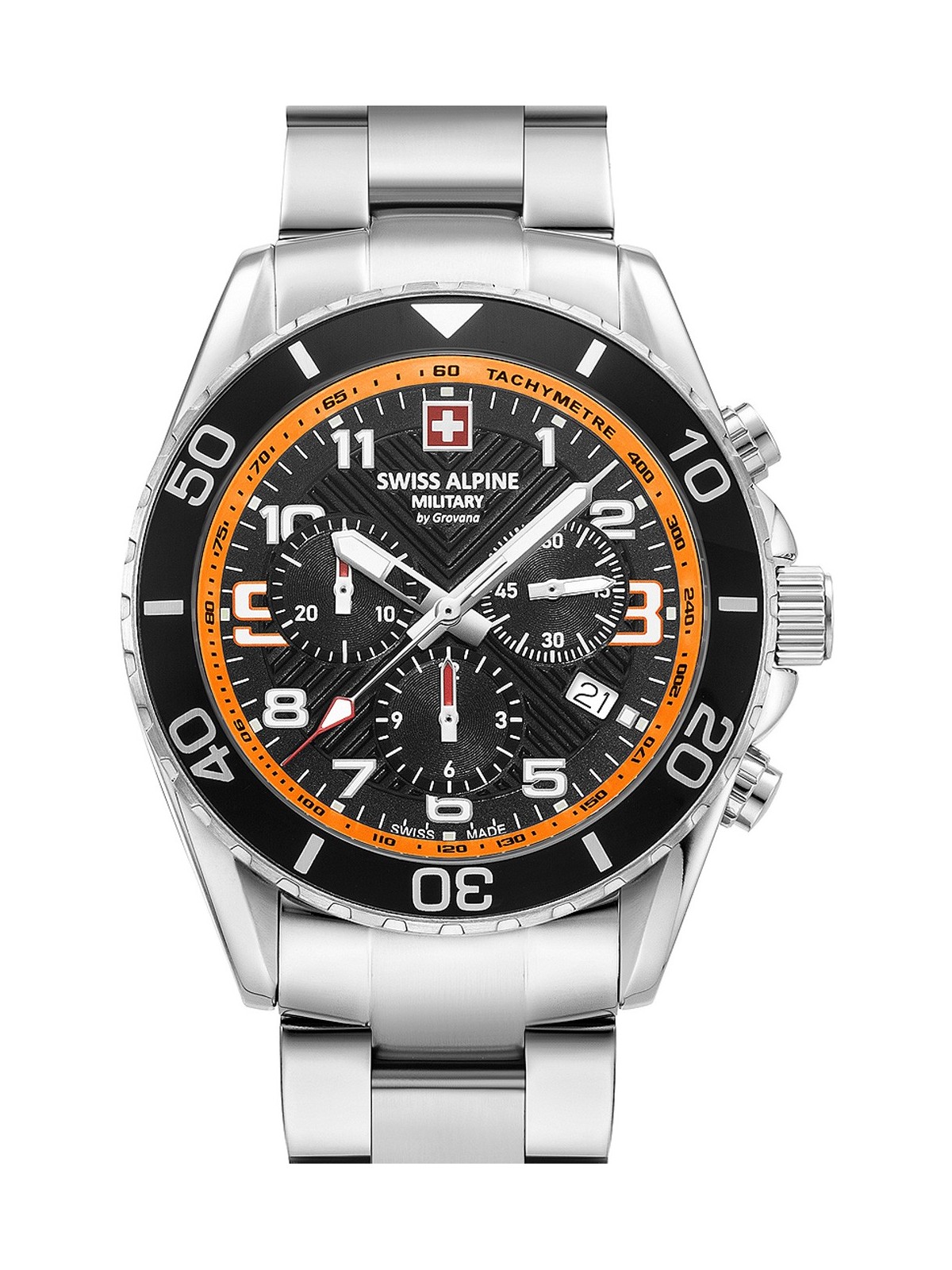orologio uomo Swiss Alpine Military 7029.9139 Raptor Chronograph Mens Watch 42mm