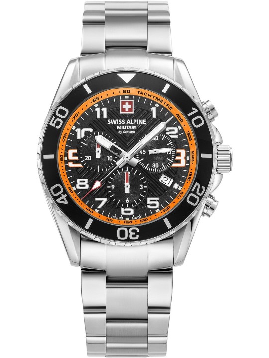 orologio uomo Swiss Alpine Military 7029.9139 Raptor Chronograph Mens Watch 42mm