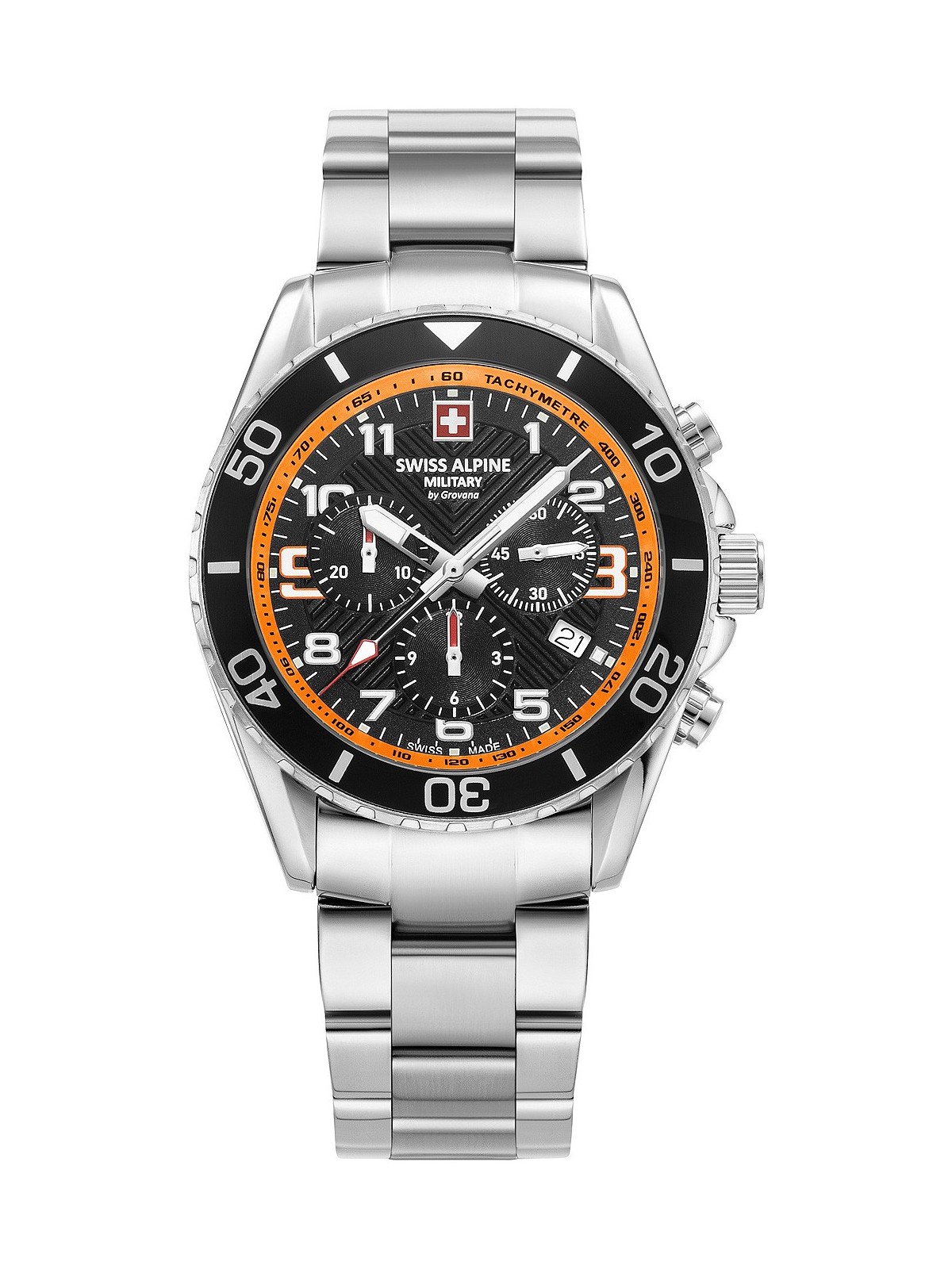 orologio uomo Swiss Alpine Military 7029.9139 Raptor Chronograph Mens Watch 42mm