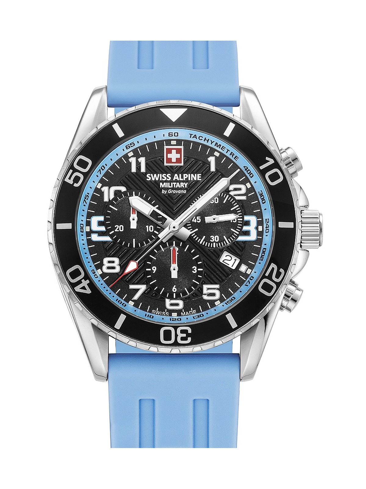 orologio uomo Swiss Alpine Military 7029.9831 Raptor Chronograph Mens Watch 42mm