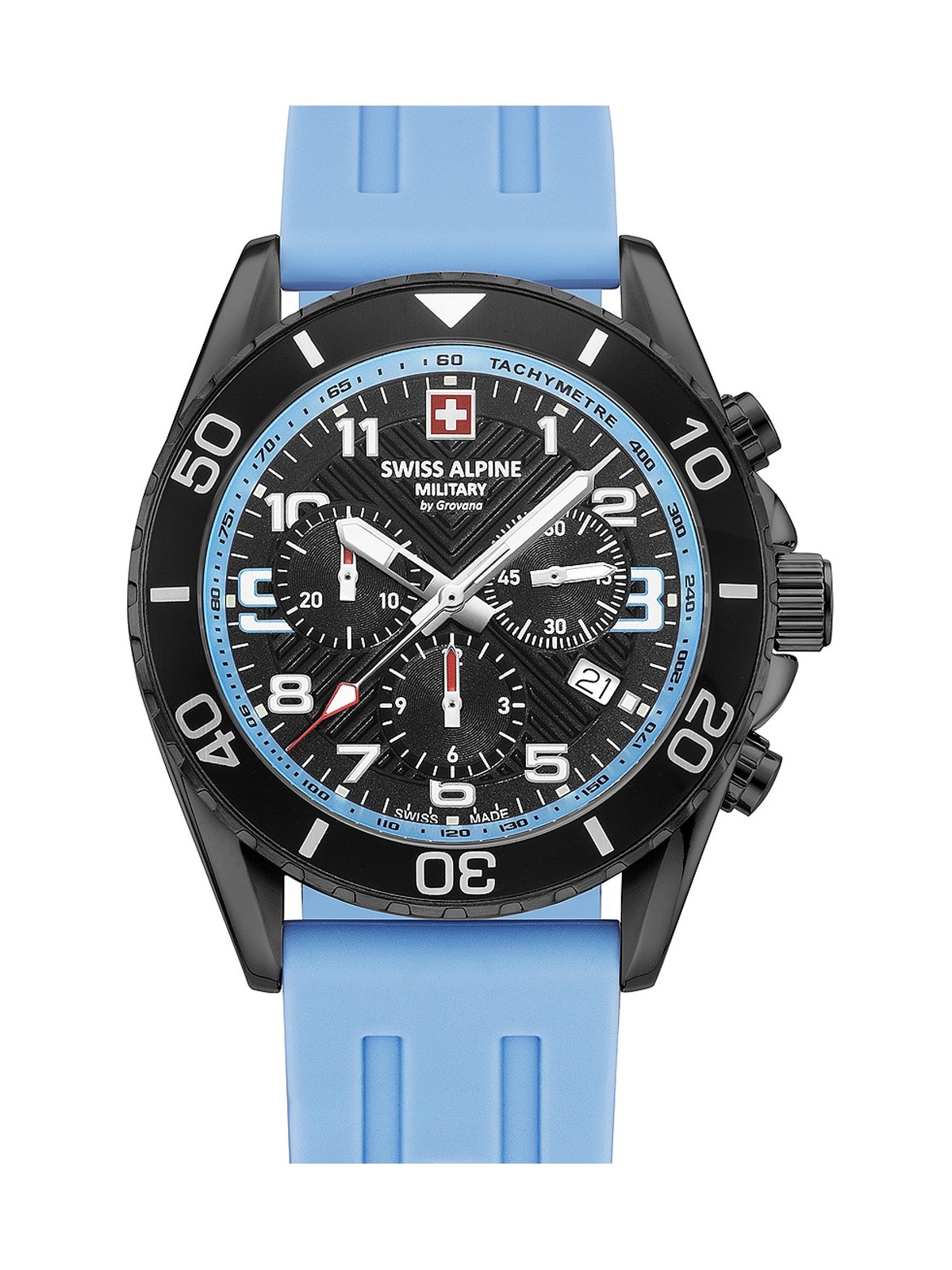 orologio uomo Swiss Alpine Military 7029.9871 Raptor Chronograph Mens Watch 42mm