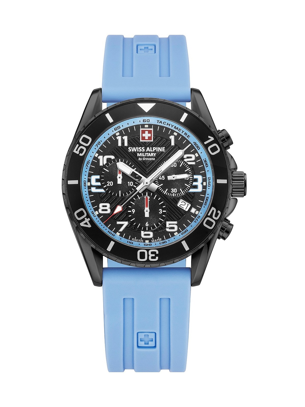 orologio uomo Swiss Alpine Military 7029.9871 Raptor Chronograph Mens Watch 42mm